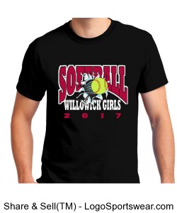 Softball T-Shirt 2017 Design Zoom